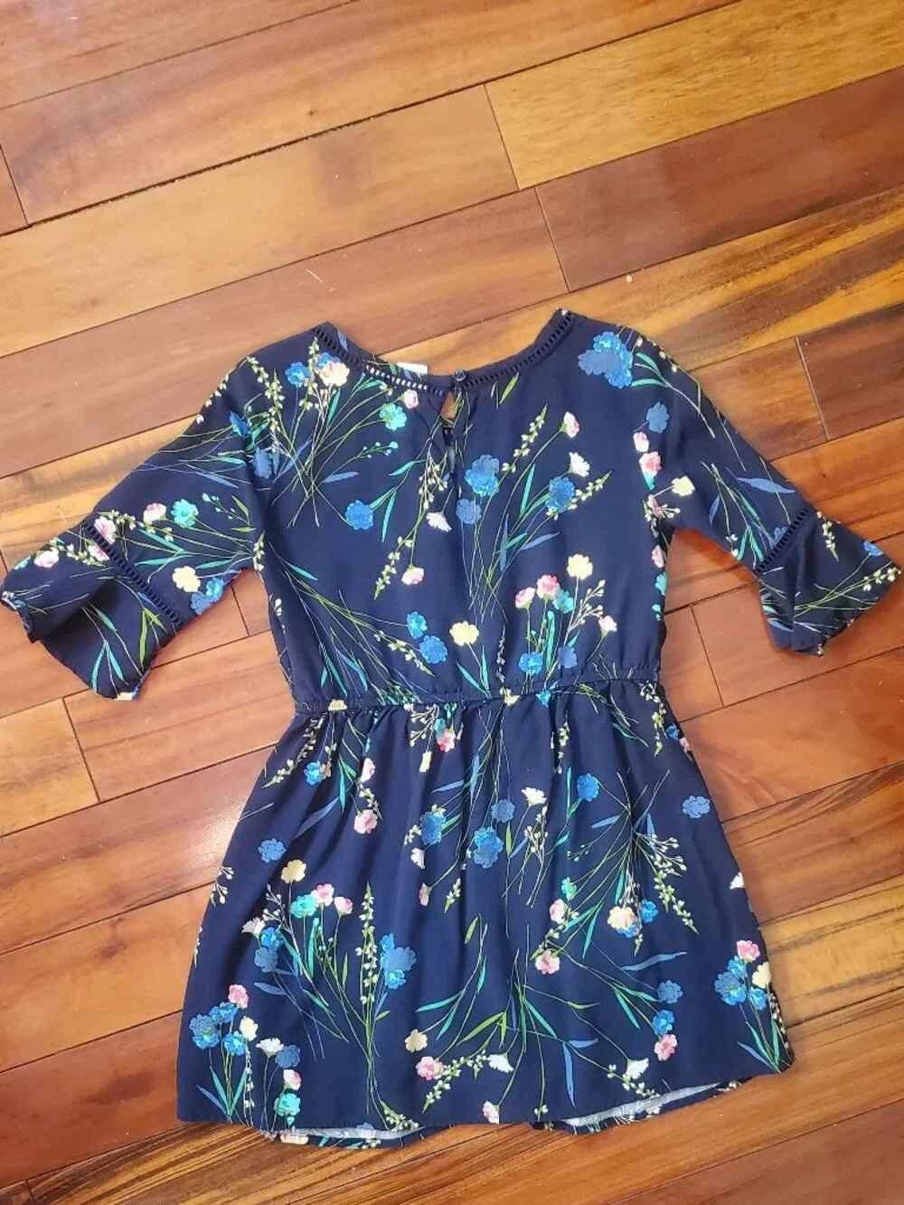 GAP girl's navy floral dress size S